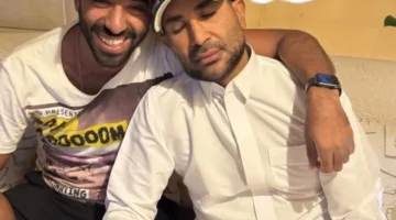 الظهور الأول لأحمد سعد بعد الحادث المروري الذي تعرض له مع عائلته