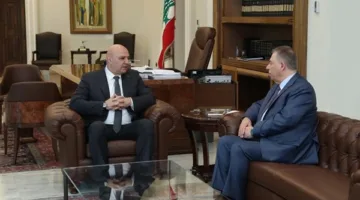 الرئيس اللبناني العماد جوزاف عون يستقبل السفير أشرف دبور
