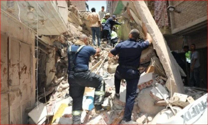 مصادر تكشف عن النتائج النهائية لانهيار مبنيين في حدائق القبة.