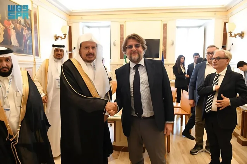 رئيس مجلس الشورى يجتمع برئيس لجنة الصداقة البرلمانية بين إيطاليا والسعودية