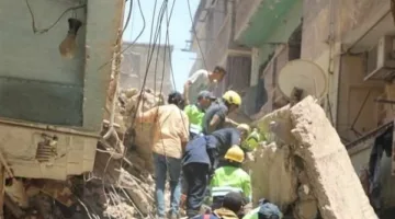 زيادة عدد ضحايا انهيار عقار حدائق القبة إلى 9 أشخاص