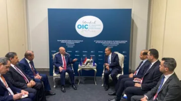 وزير الخارجية يجتمع بنظيره العراقي في مدينة اسطنبول.