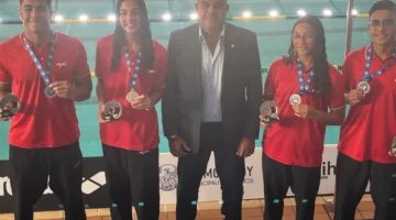 منتخب السباحة بالزعانف يحقق ميدالية فضية وثلاث ميداليات برونزية في بطولة العالم في اليونان