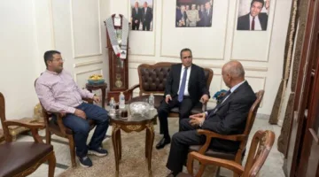 «مصطفى بكري» ومستشار رئيس اليمن يتناولان الأوضاع الحالية في المنطقة والأزمة اليمنية.
