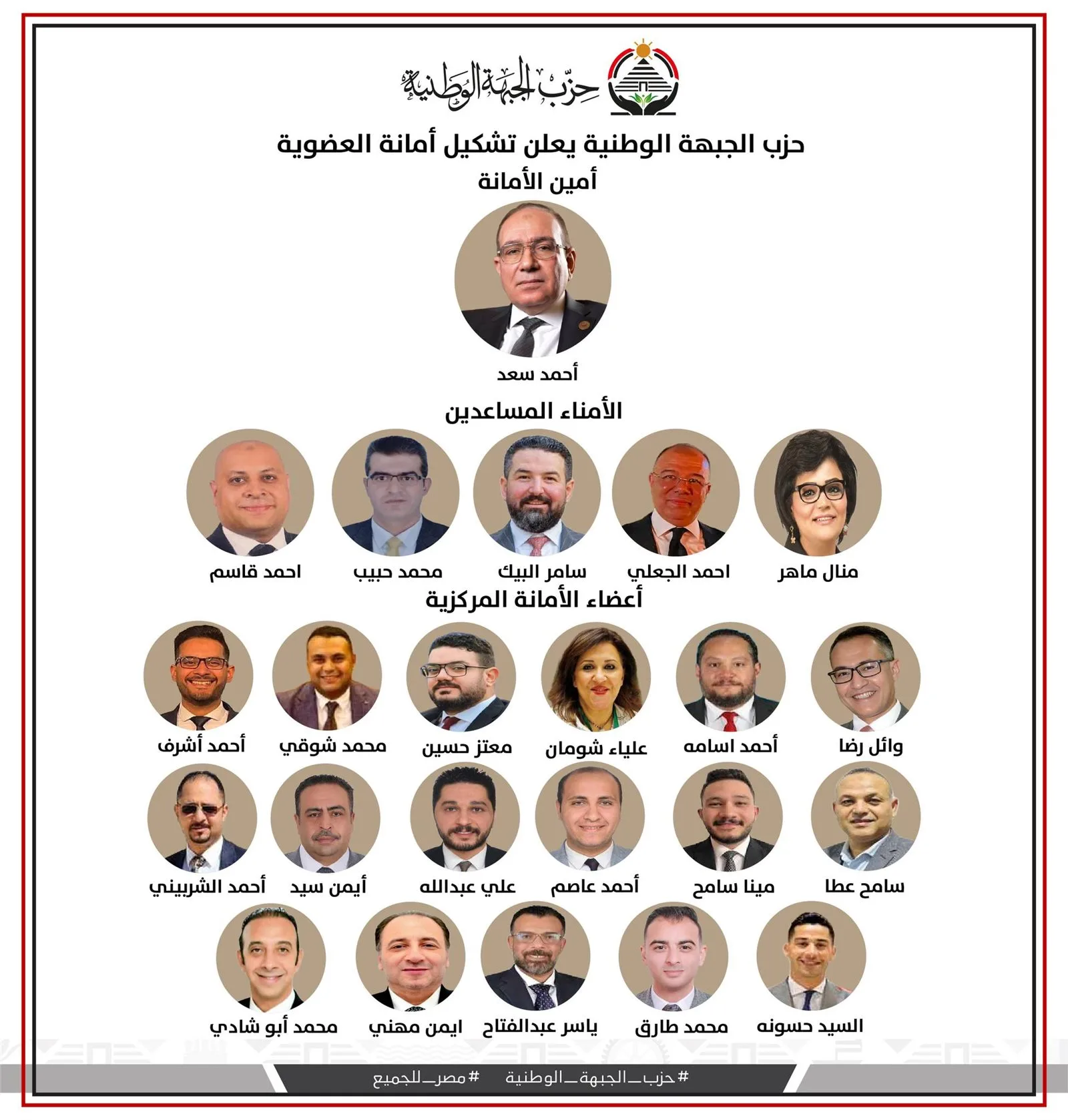 حزب الجبهة الوطنية يُعلن عن إنشاء الأمانة المركزية للعضوية. حزب الجبهة الوطنية يُعلن عن إنشاء الأمانة المركزية للعضوية.