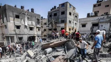 إصابة 8 فلسطينيين نتيجة استهداف الاحتلال الإسرائيلي لقافلة المساعدات في وسط غزة