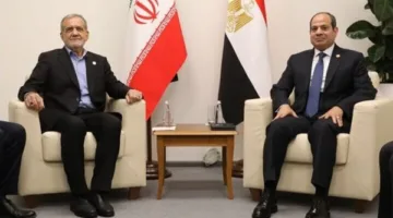 الرئيس السيسي يُشدد لنظيره الإيراني على ضرورة التهدئة والوصول إلى حل سلمي دائم للأزمة.