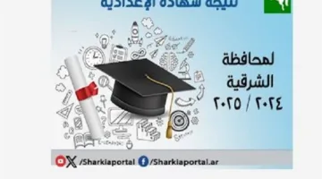 نتيجة الصف الثالث الإعدادي في محافظة الشرقية: أسرع وسيلة للحصول على النتائج
