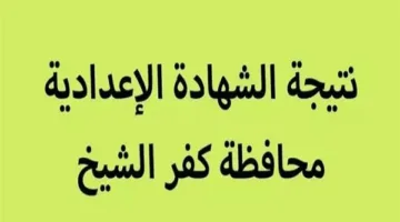 موعد إعلان نتيجة الشهادة الإعدادية 2025 في كفر الشيخ.. رابط الحصول على النتيجة عند ظهورها