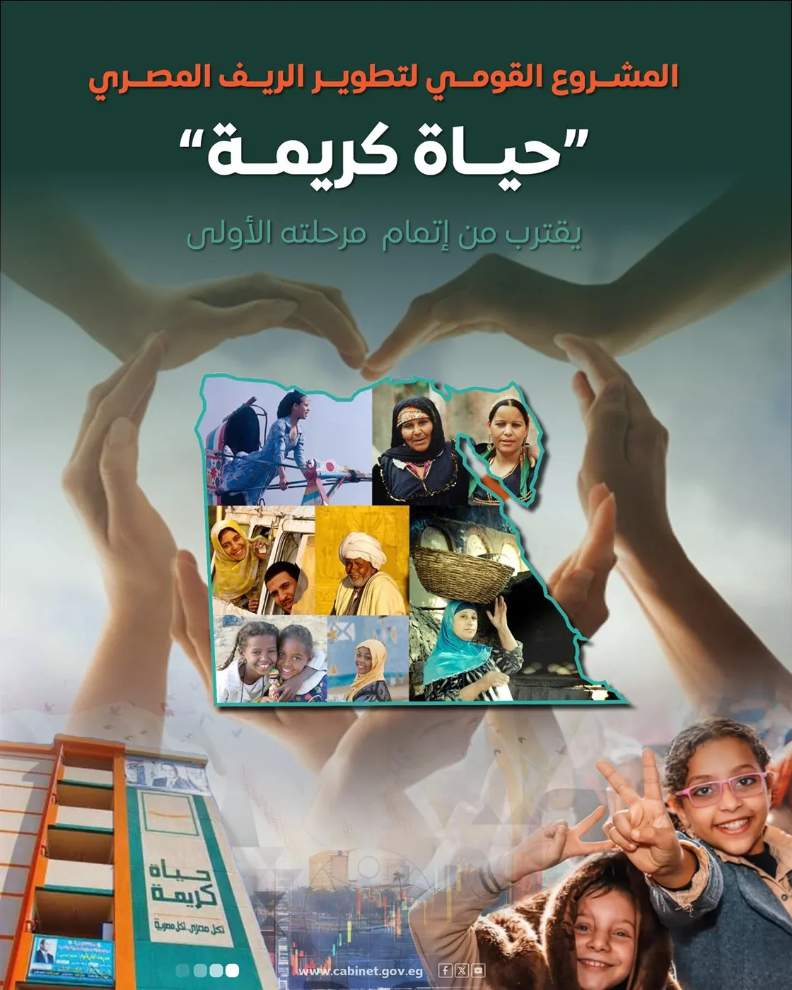 بتكلفة 350 مليار جنيه… “حياة كريمة” تقترب من إتمام المرحلة الأولى. بتكلفة 350 مليار جنيه… “حياة كريمة” تقترب من إتمام المرحلة الأولى.