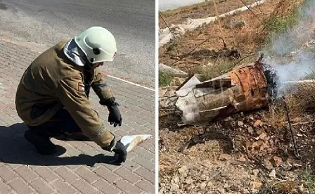 الضفة الغربية تسجل سقوط شظايا وحطام صواريخ دون وجود إصابات الضفة الغربية تسجل سقوط شظايا وحطام صواريخ دون وجود إصابات