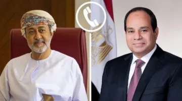 الرئيس السيسي يناقش مع سلطان عمان ضرورة إنهاء التصعيد الحالي بين إسرائيل وإيران.