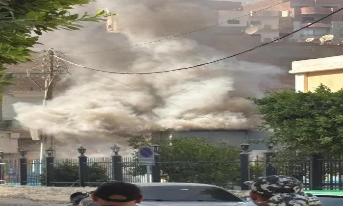 اندلاع حريق في محطة كهرباء بمنطقة مجمع المصالح بشبين الكوم اندلاع حريق في محطة كهرباء بمنطقة مجمع المصالح بشبين الكوم