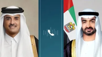 أمير قطر ورئيس الإمارات يتبادلان الآراء حول التطورات الإقليمية والدولية عبر الهاتف