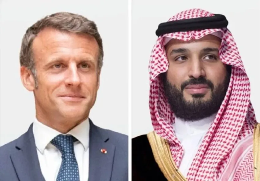 ولي العهد يتناول عبر الهاتف مع الرئيس الفرنسي آثار الهجوم الإسرائيلي على إيران ولي العهد يتناول عبر الهاتف مع الرئيس الفرنسي آثار الهجوم الإسرائيلي على إيران