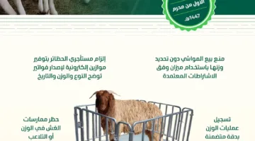 بدء تنفيذ ضوابط بيع المواشي الحية بالوزن يوم الخميس