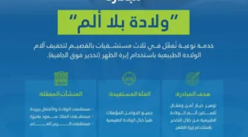 ولادة مريحة: مشروع مبتكر في ثلاثة مستشفيات بالقصيم