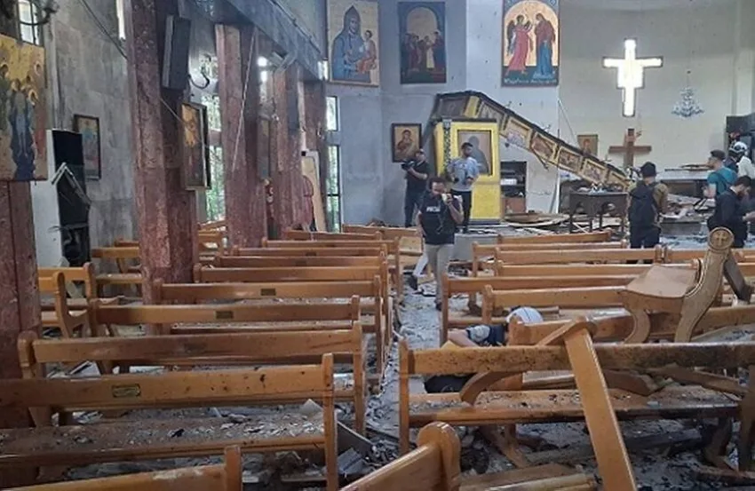 20 قتيلاً و52 مصاباً في تفجير انتحاري داخل كنيسة بالعاصمة دمشق
