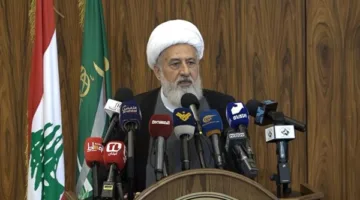 اجتماع العلماء في مقر المجلس الشيعي دعمًا للجمهورية الإسلامية الإيرانية