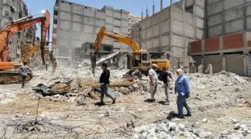 حملات واسعة لرفع المخالفات البنائية في حي أول المنتزه بالإسكندرية