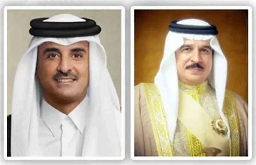 العاهل البحريني يتواصل هاتفيًا مع أمير قطر العاهل البحريني يتواصل هاتفيًا مع أمير قطر