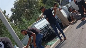 9 مصابين بجروح خطيرة في حادث مروري بالمنيا، بينهم 5 طلاب
