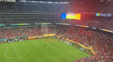 فيديو: جماهير الأهلي تضيء ملعب ميتلايف بالهتافات والأجواء الحماسية