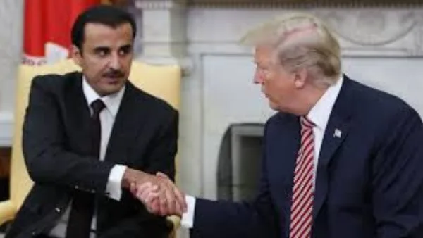 وسائل إعلام قطرية: ترامب يطلب من تميم ممارسة ضبط النفس والتوجه نحو الحلول الدبلوماسية وسائل إعلام قطرية: ترامب يطلب من تميم ممارسة ضبط النفس والتوجه نحو الحلول الدبلوماسية