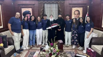 زيارة وفد من “أيتام الأقباط” إلى إيبارشية بني سويف
