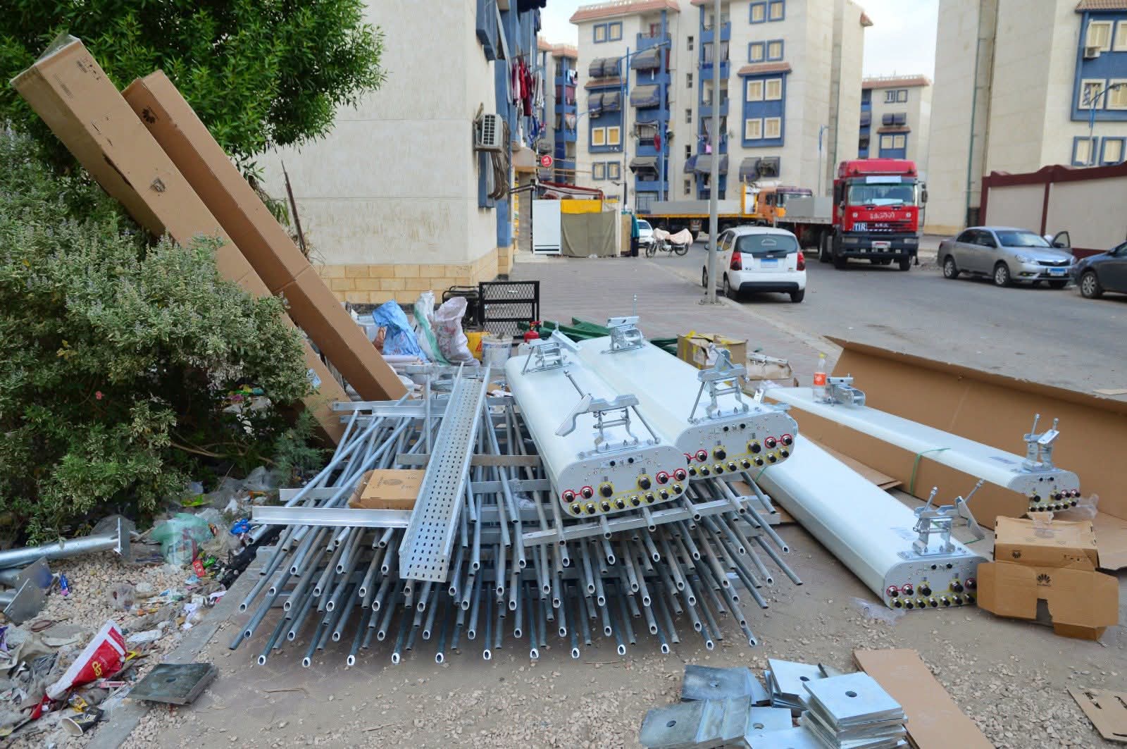 أعمال تركيب البرج