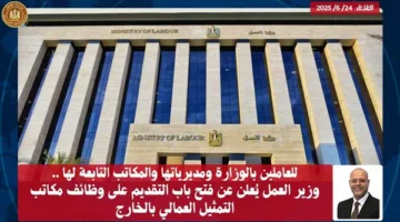 وزير العمل يعلن بدء قبول الطلبات لوظائف مكاتب التمثيل العمالي في الخارج