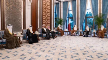 سمو الأمير يرحب بوزراء الخارجية لدول مجلس التعاون الخليجي