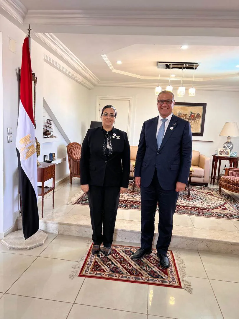 المستشارة أمل عمار تقوم بزيارة لسفارة مصر في الجزائر المستشارة أمل عمار تقوم بزيارة لسفارة مصر في الجزائر