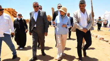 وزيرة البيئة ومحافظ جنوب سيناء يدشّنان مشروع تحسين قرية الغرقانة في محمية نبق
