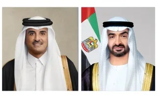 رئيس الدولة يتواصل هاتفياً مع أمير دولة قطر