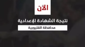 الآن بإمكانكم الحصول على نتيجة الشهادة الإعدادية الدور الأول في القليوبية باستخدام الاسم ورقم الجلوس.. بصيغة PDF