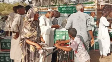 سلمان للإغاثة يوزع 1,050 سلة غذائية في منطقة أم القرى بالسودان
