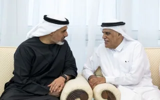 ولي عهد أبوظبي يعزي في وفاة محمد إبراهيم عبيدالله