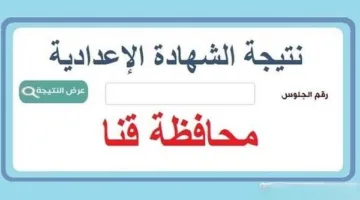 نتائج طلاب الصف الثالث الإعدادي في محافظة قنا: كيفية الحصول على النتيجة ورابط الاستعلام