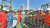 وزير البترول يزور المراحل الأخيرة من تجهيز سفينة التغييز “Energos Eskimo”