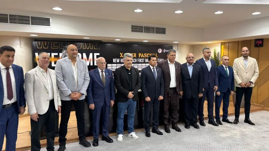 اتحاد اليد يعلن عن المدير الفني الإسباني باسكوال خلال المؤتمر الصحفي