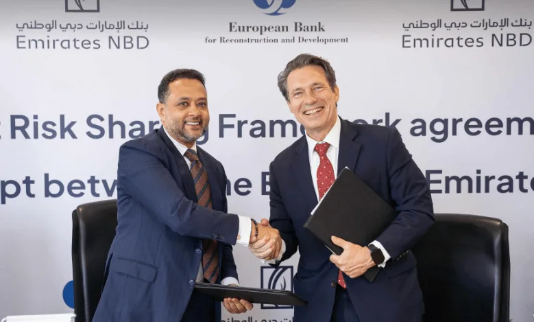 الإمارات دبي الوطني في مصر يبرم اتفاقية لتسهيلات مشاركة المخاطر مع البنك الأوروبي لإعادة الإعمار والتنمية الإمارات دبي الوطني في مصر يبرم اتفاقية لتسهيلات مشاركة المخاطر مع البنك الأوروبي لإعادة الإعمار والتنمية