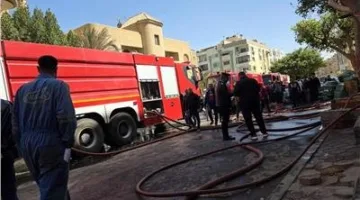 إخماد حريق في مبنى مكون من 5 طوابق بمدينة العبور