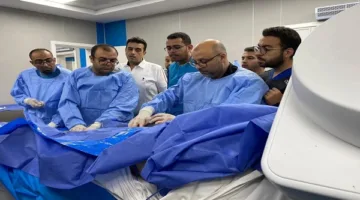 قسطرة دماغية تنقذ حياة مريضة من سكتة دماغية حادة في مستشفى جامعة المنوفية