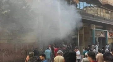 صور: 8 إصابات نتيجة حريق في مطعم بالمحلة الكبرى