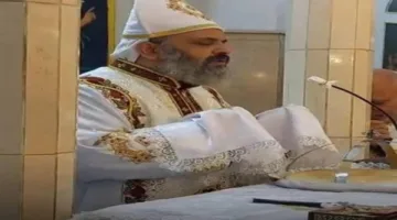 البابا تواضروس يشارك في مراسم تعزية القس سيفين عبدالله في بديروط.