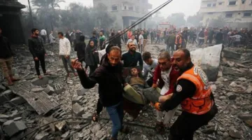 8 شهداء وجرحى نتيجة قصف طائرات الاحتلال لمنازل في مدينة غزة