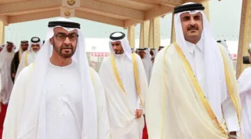 رئيس دولة الإمارات يقوم بزيارة إلى قطر
