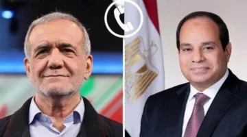 الرئيس السيسي يبلغ نظيره الإيراني رفض مصر القاطع للاعتداء الصاروخي على قطر.