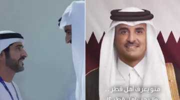 الله يرفع من شأن أهل قطر بقيادة تميم.. ولي عهد دبي ينشد قصيدة تعبر عن حبه لقطر وقيادتها وشعبها – فيديو